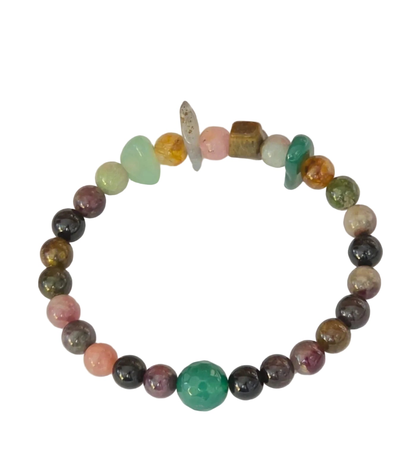 Tourmaline Rondelle Gemstone Bracelet