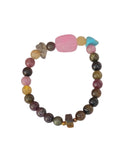 Aventurine & Tourmaline Mixed Gemstone Bracelet