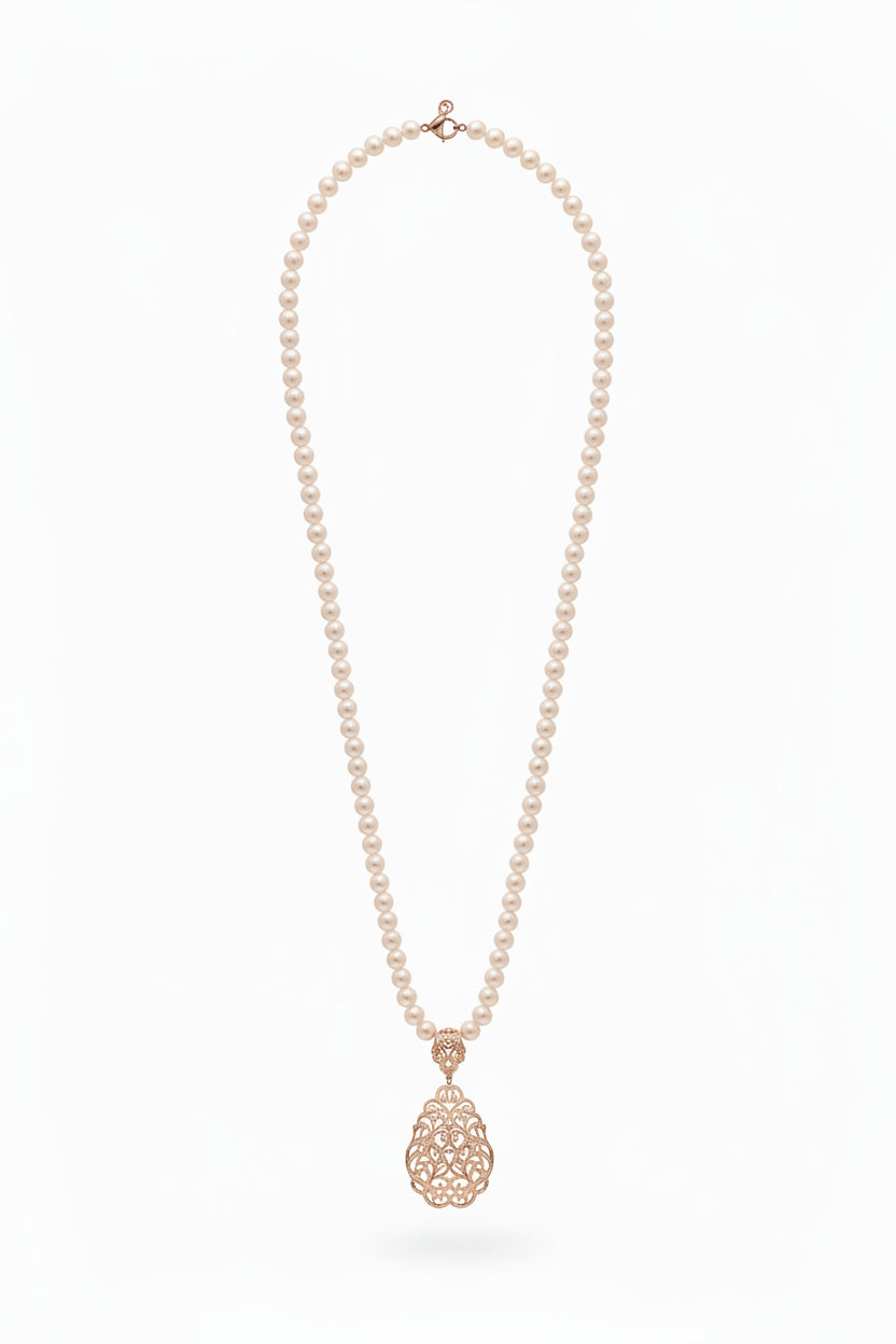 The Argent Pearl Gold Necklace