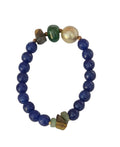 Purple Gemstone Bracelet with Pink Accents