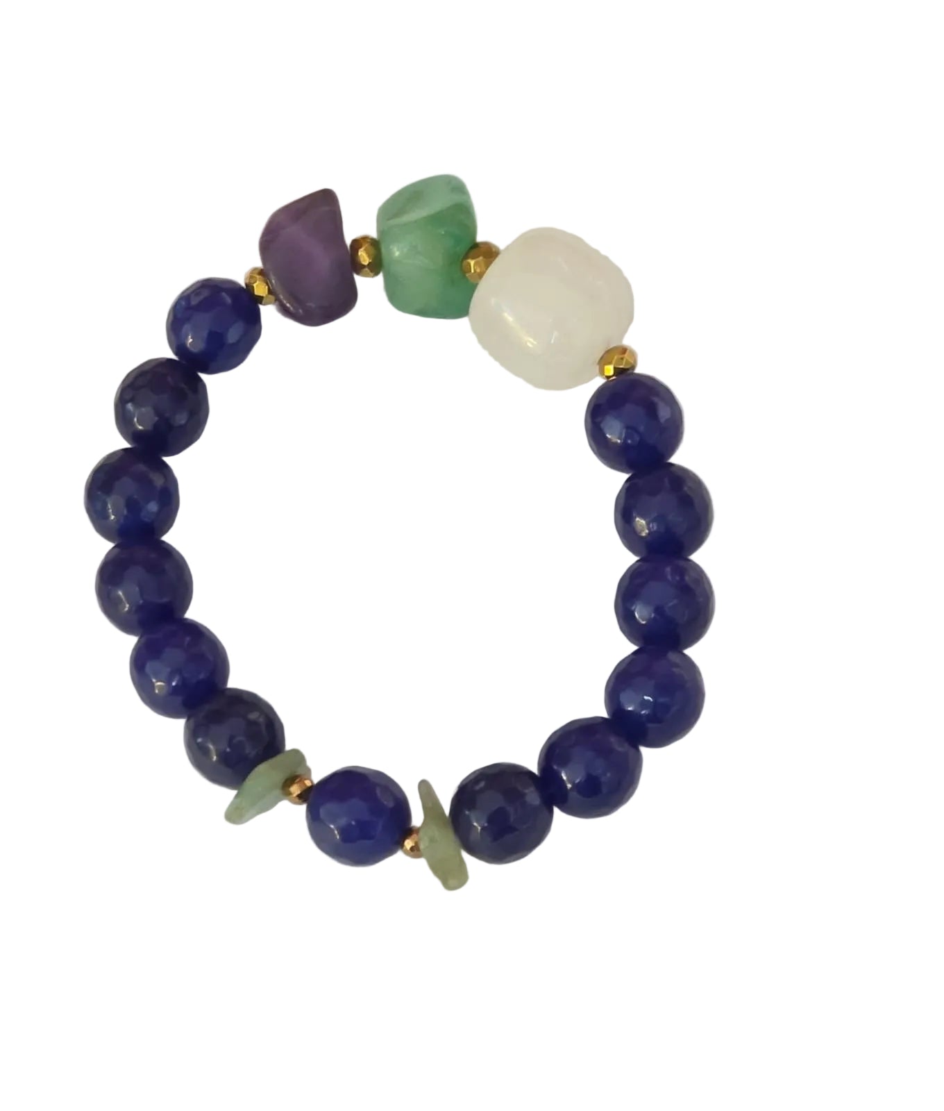 Agate & Tiger's Eye Gemstone Bracelet