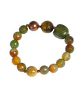 Sage & Amber Gemstone Bracelet