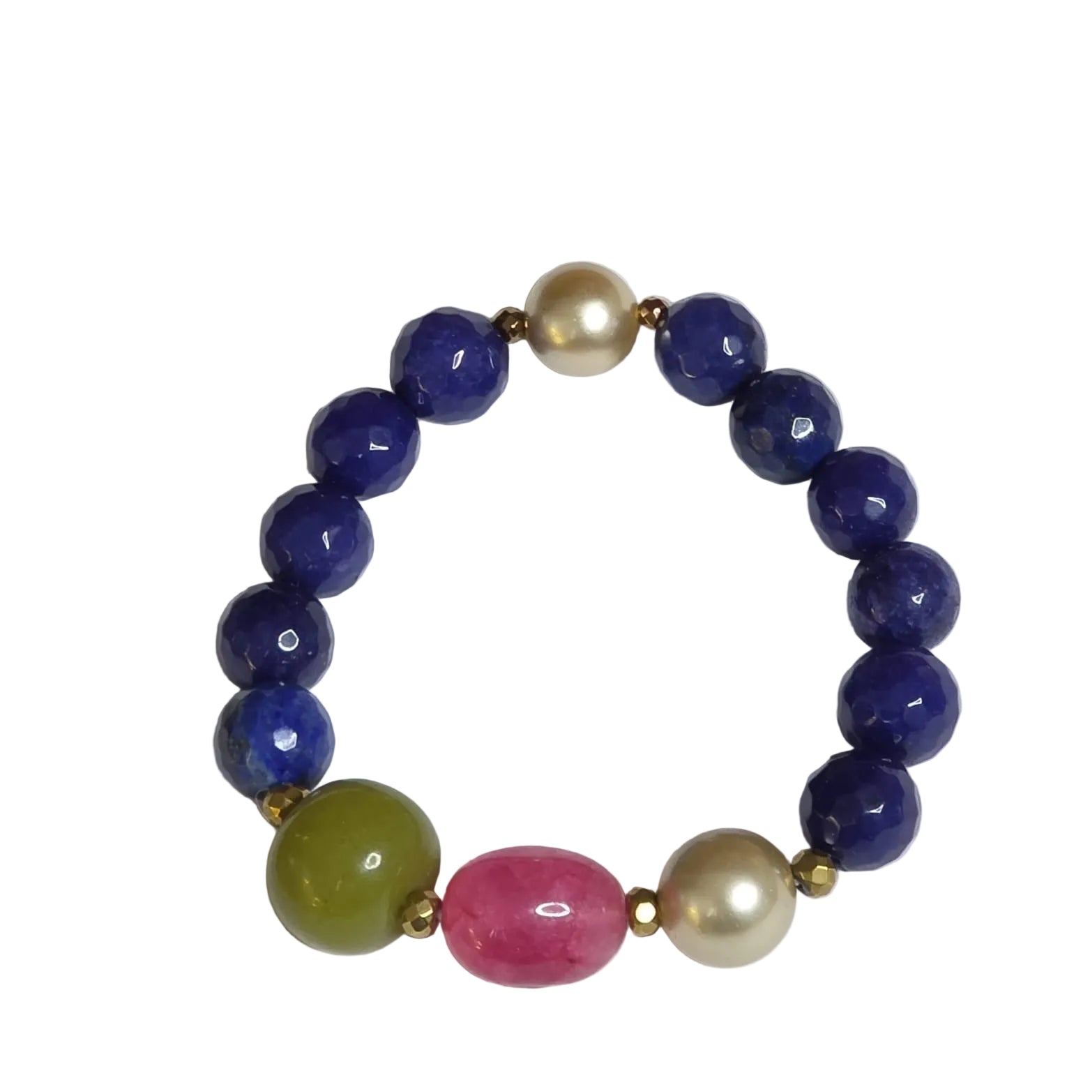 Purple & Pink Gemstone Bracelet