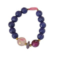 Amber & Green Gemstone Bracelet