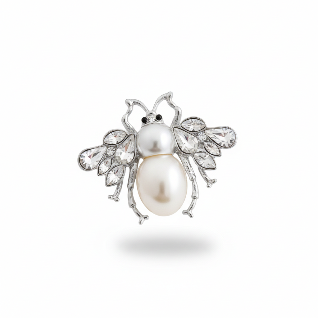 Petite Abeille Silver Bee Brooch