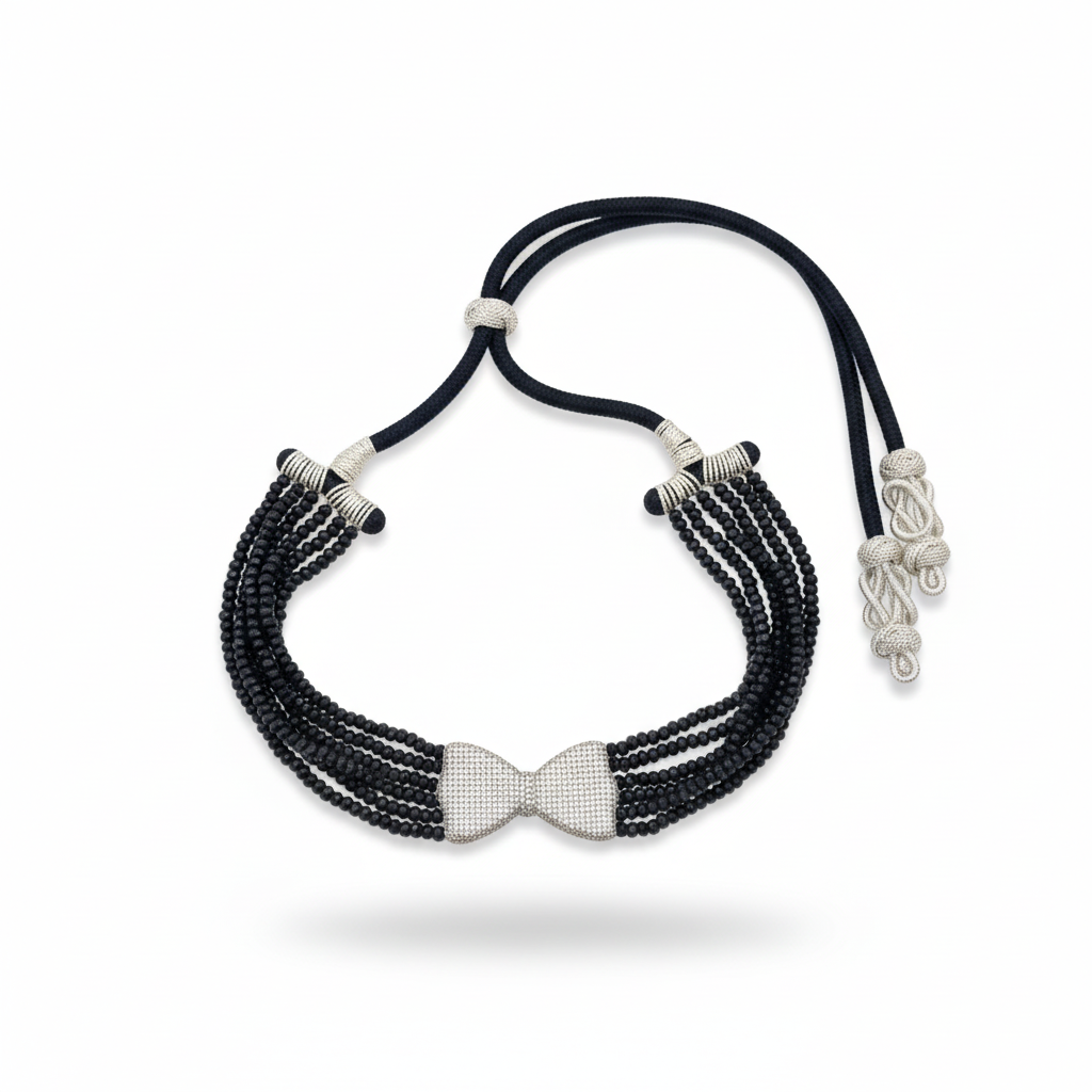 Noeud Noir Statement Necklace